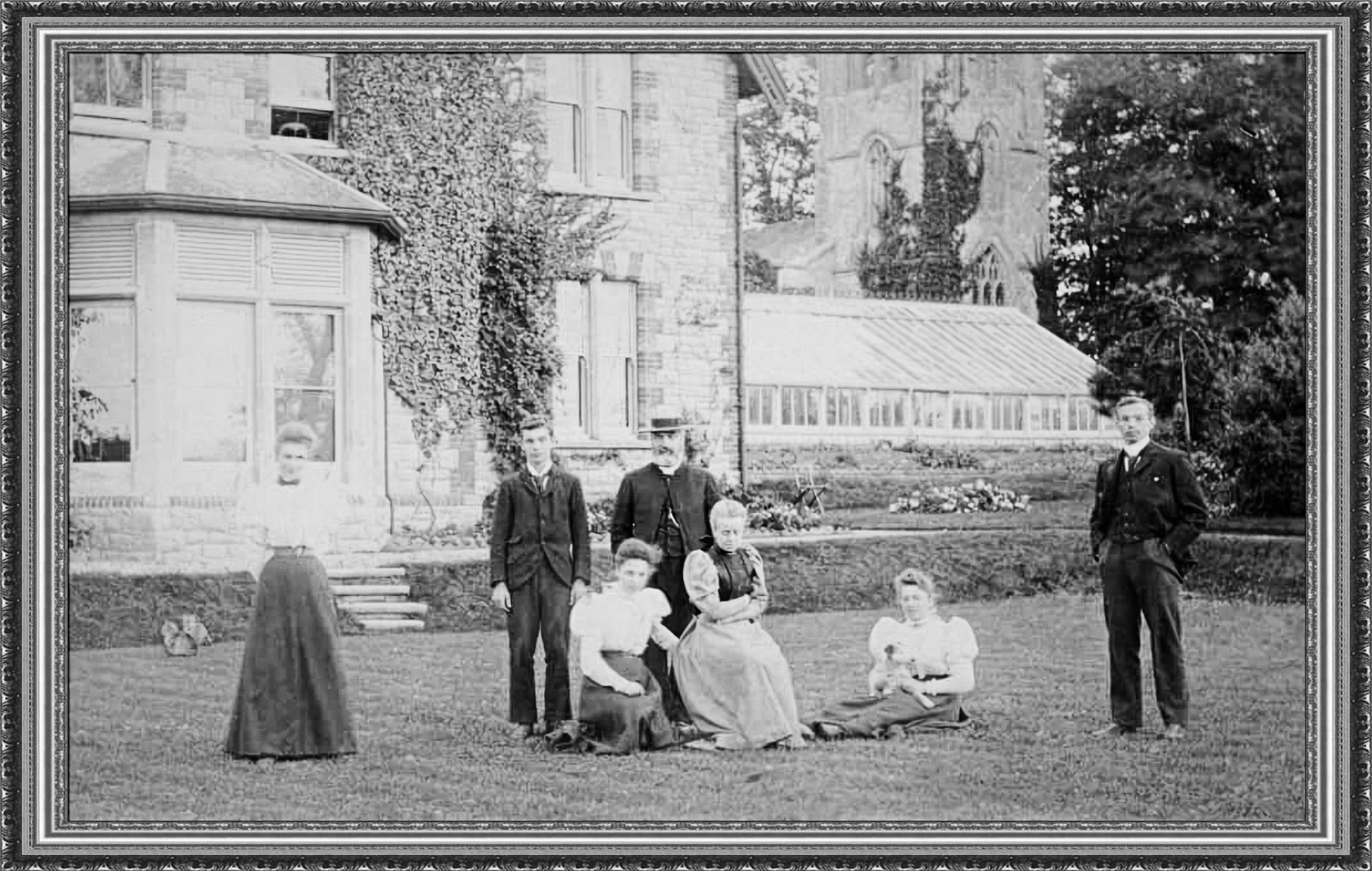 In the straw hat is my great grandfather, the Revd Alexander John Woodforde. On his right is my grandfather, Reginald Fielding Marriott Woodforde